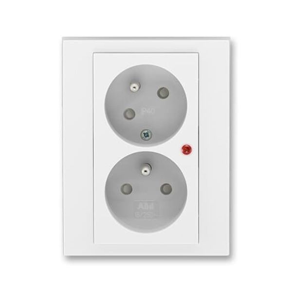 5593H-C02357 01 Double socket outlet with earthing pins, shuttered, with turned upper cavity, with surge protection image 62
