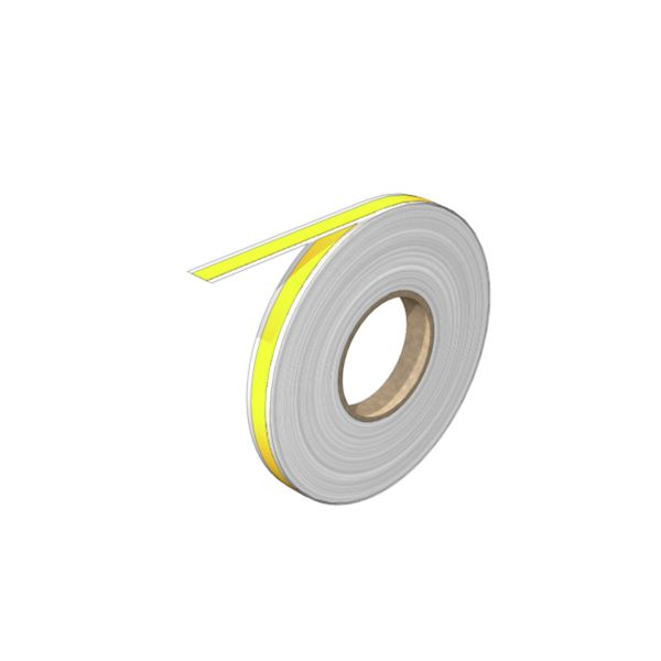 Device marking, halogen-free, Self-adhesive, 30000 x Polyester, yellow image 1