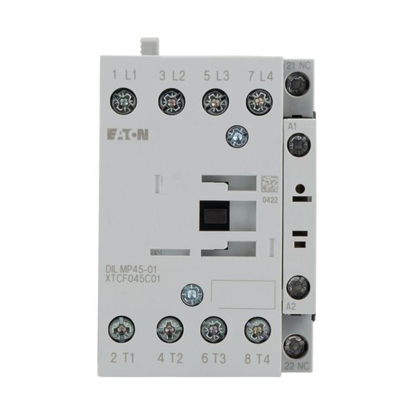 Contactor, 4 pole, 45 A, 1 NC, 24 V DC, DC operation image 10