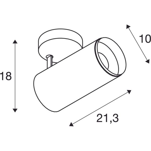 NUMINOS L SPOT 28W 2675lm 4000K 24ø 230V white/black image 2