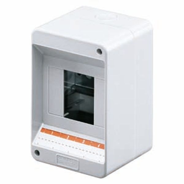 ENCLOSURE PRE-ARRANGED FPR TERMINAL BLOCK - WITH DOOR - WALLS WITH PERFORATION CENTER - 4 MODULES - IP40 image 2