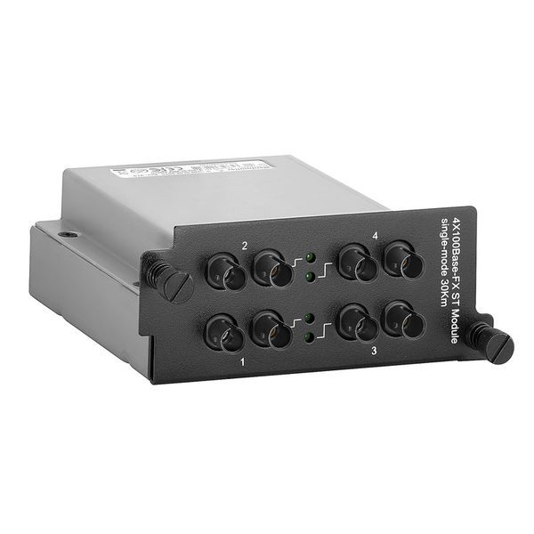 Media interface module, Fast Ethernet, 4x ST Multi-mode image 2