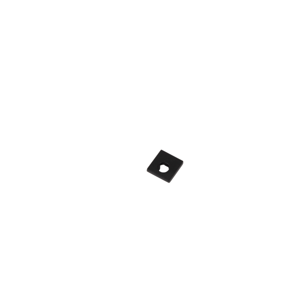 End Cap with hole for Surface Mounted Profile 10x10mm IP20 Black image 2