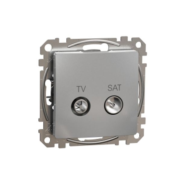 TV/SAT Socket intermediate 10db, Sedna, Aluminium image 3