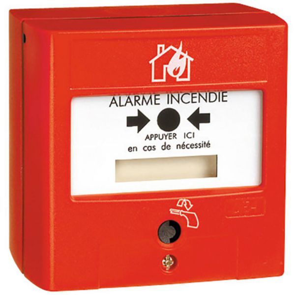 DMA Addressable Alarm Manual Trigger with resettable membrane IP40 IK07 - red image 1