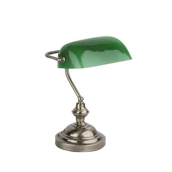 BANKER OLD GOLD TABLE LAMP 1 X E27 60W image 2