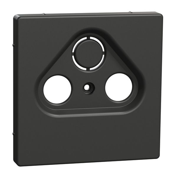 Central plate for antenna socket-outlets 2/3 holes, anthracite, System Design image 5