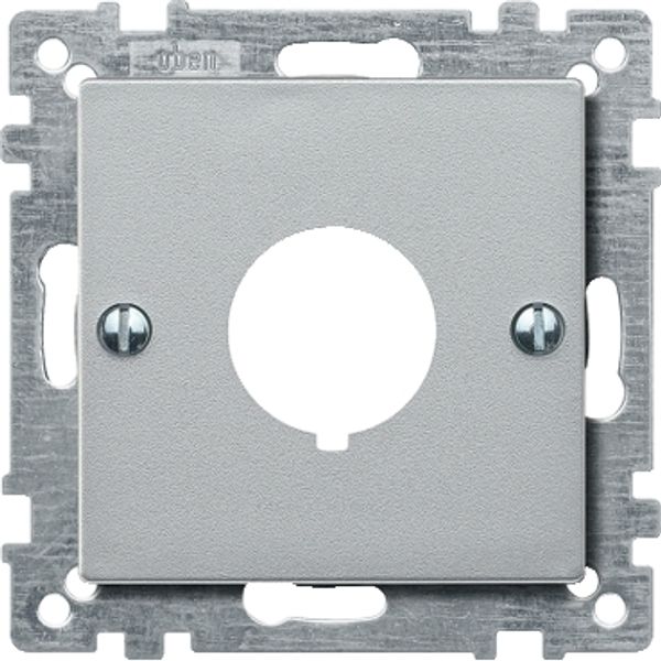 Central plate for command devices, aluminium, System M image 2