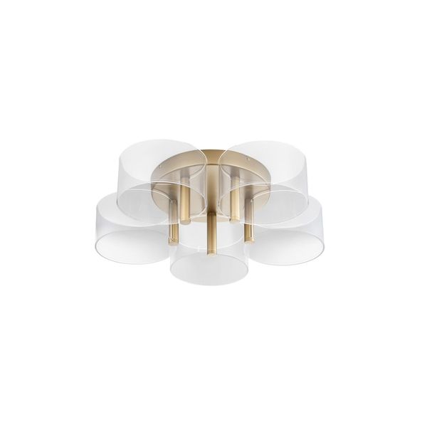 Triac Dimmable Brass Gold Metal & Acrylic  LED 27 Watt 230 Volt   1306Lm 3000K IP20   D: 56 H: 15.6 cm image 1