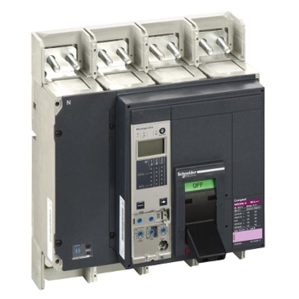 circuit breaker ComPact NS630bH, 70 kA at 415 VAC, Micrologic 5.0 A trip unit, 630 A, fixed,4 poles 4d image 2