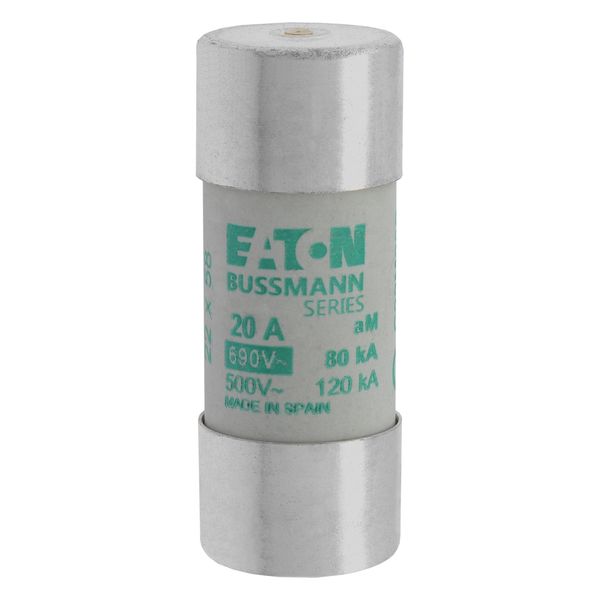 Fuse-link, LV, 20 A, AC 690 V, 22 x 58 mm, aM, IEC, with striker image 10