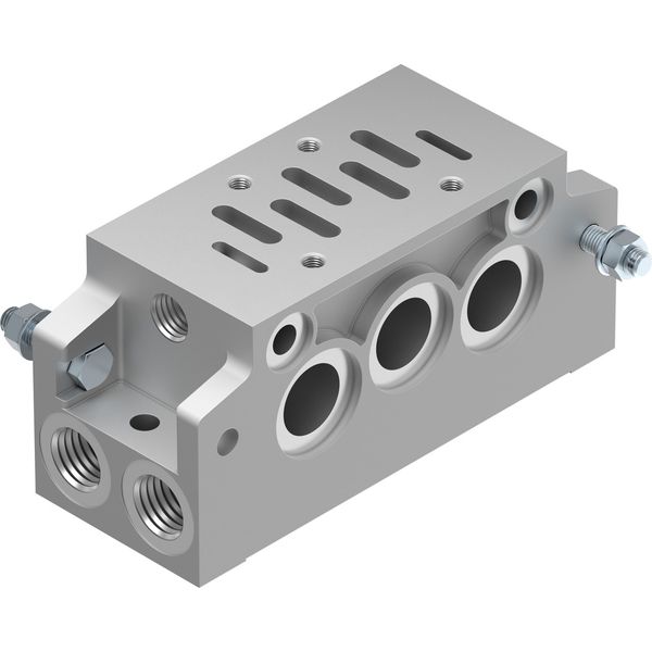 NAVW-1/4-1-ISO Manifold subbase with 90° connections image 1