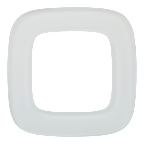Plate Valena Allure - 1 gang - white glass image 2