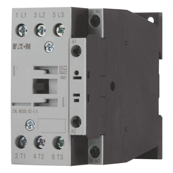 Contactor, 3 pole, 380 V 400 V 18.5 kW, 1 N/O, RDC 24: 24 - 27 V DC, DC operation, Screw terminals image 2