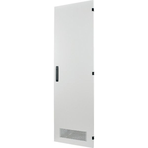 Section-wide door, ventilated, HxW=975x600mm, grey image 3