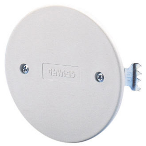 ROUND FLUSH MOUNTING BOX LID - Ø 65mm - WHITE - WITH EXPANSION image 1