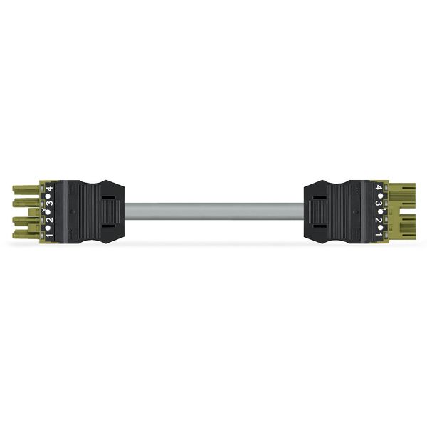 pre-assembled interconnecting cable B2ca Socket/plug light green image 1