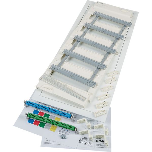 Flush-mounting expansion kit with plug-in terminal 5-row, form of delivery for projects image 2