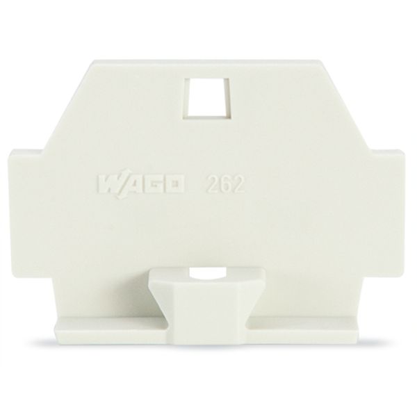 End plate with fixing flange light gray image 4