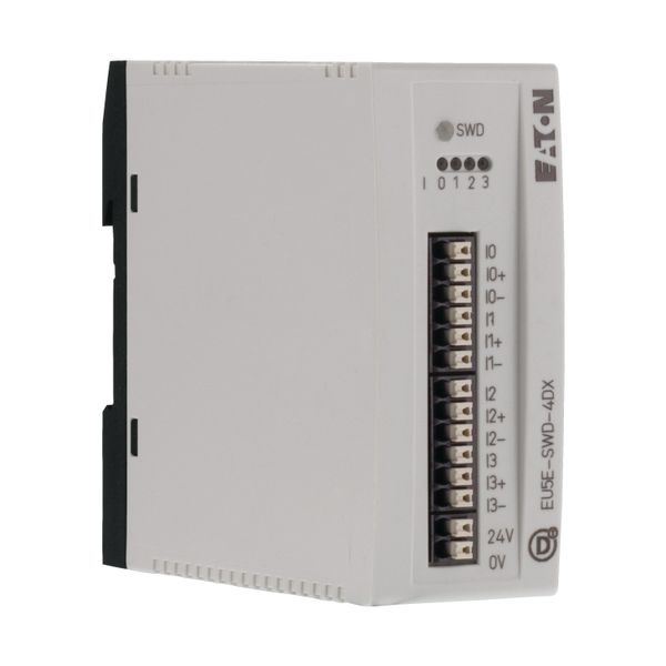 SWD input card, 24 V DC, 4 digital inputs with 24 V power supply, 0.5A, 3 conductor connection image 11