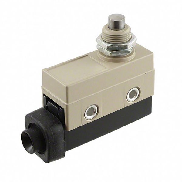 Enclosed basic switch, panel mount plunger, SPDT, 15A image 1