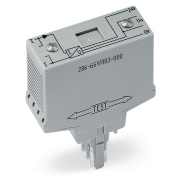 Current flow monitoring module AC currents adjustable light gray image 1