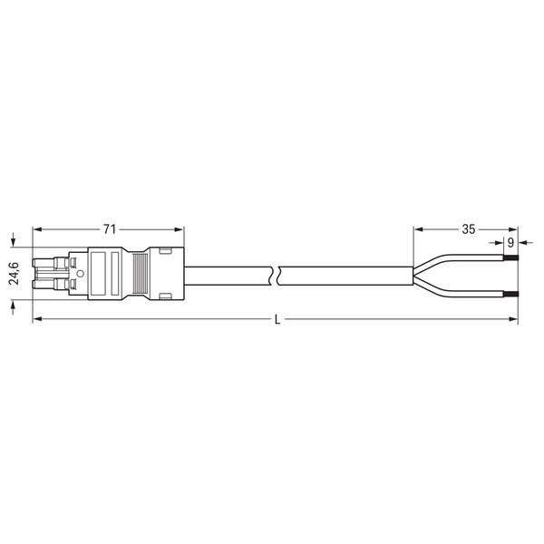 771-8382/166-301 pre-assembled connecting cable; Cca; Socket/open-ended image 4
