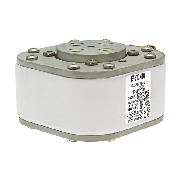 Fuse-link, high speed, 3000 A, AC 690 V, size 4, 105 x 120 x 67 mm, aR, IEC, UL, single indicator image 24