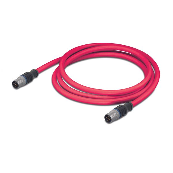 sercos cable M12D plug straight M12D plug straight red image 1
