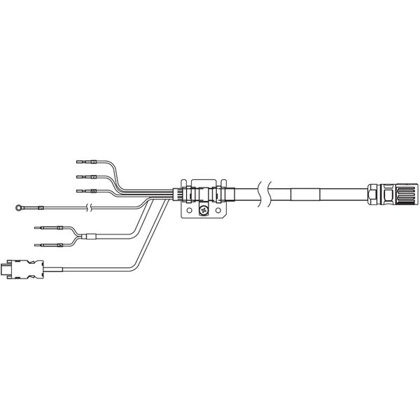 1SA series servo hybrid cable, 5 m, with brake, 230V: 200-750W image 1