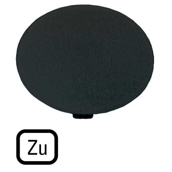 Button plate, mushroom black, TO image 1