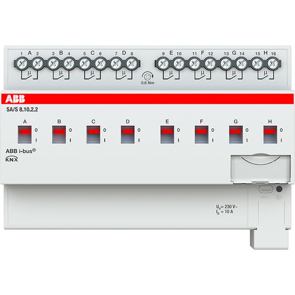 SA/S8.10.2.2 Switch Actuator, 8-fold, 10 A, MDRC image 1