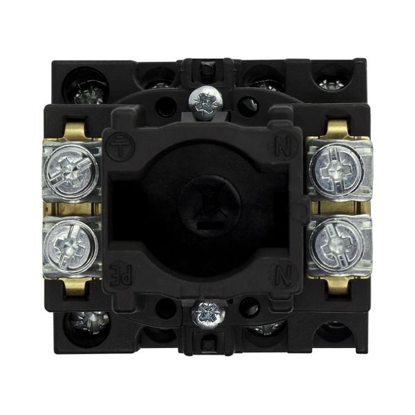 Main switch, T0, 20 A, flush mounting, 4 contact unit(s), 8-pole, STOP function, With black rotary handle and locking ring, Lockable in the 0 (Off) po image 26