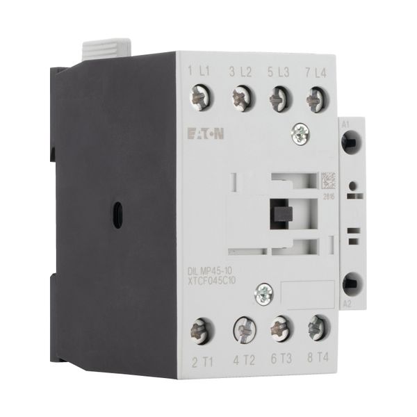 Contactor, 4 pole, AC operation, AC-1: 45 A, 1 N/O, 110 V 50 Hz, 120 V 60 Hz, Screw terminals image 11