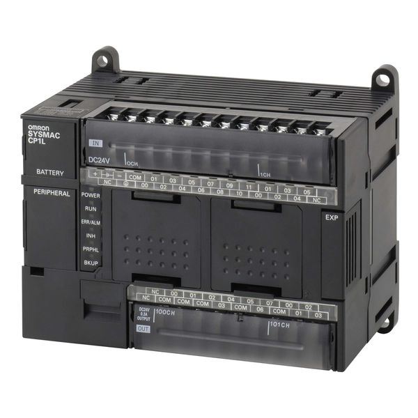 PLC, 24 VDC supply, 18 x 24 VDC inputs, 12 x relay outputs 2 A, 10K st image 1