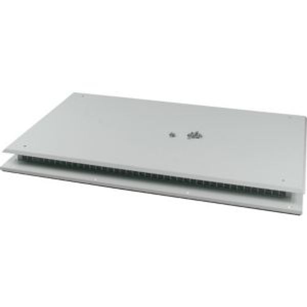 Top plate for OpenFrame, ventilated, W=1350mm, IP31, grey image 4