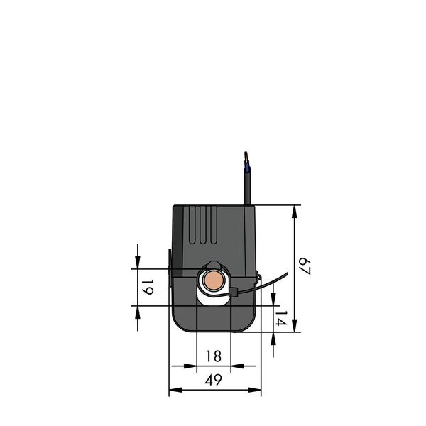 Split-core current transformer Primary rated current: 200 A Secondary image 2