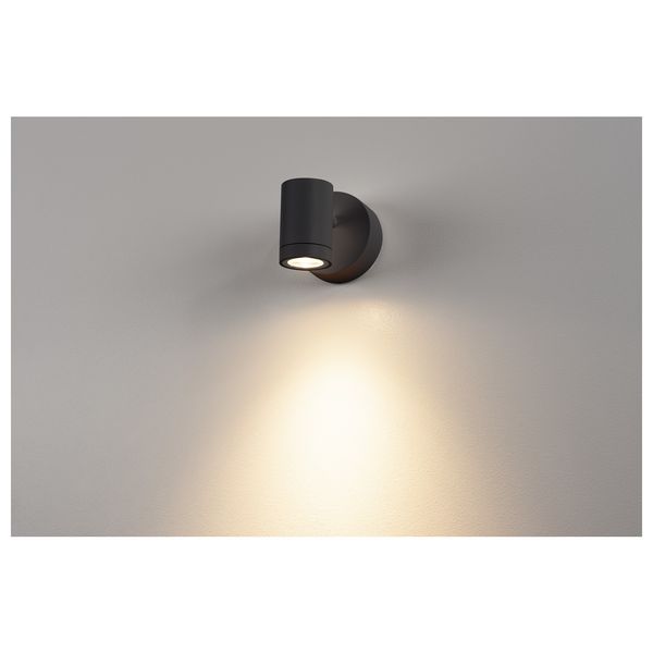 HELIA WALL LED 8W, 3000K, IP55, sandy anthracite, downlight image 3