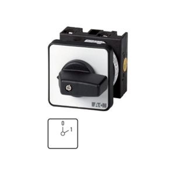ON-OFF switches, T0, 20 A, flush mounting, 1 contact unit(s), Contacts: 2, 60 °, maintained, With 0 (Off) position, 0-1, Design number 8201 image 4