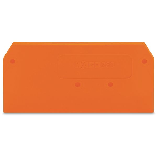 End and intermediate plate 2.5 mm thick orange image 1