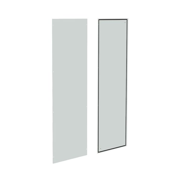 Side panels (pair) H=2000 D=500 mm sheet steel RAL7035 image 1