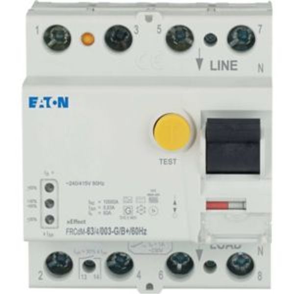 Digital residual current circuit-breaker, all-current sensitive, 63 A, 4p, 30 mA, type G/B+, 60 Hz image 3