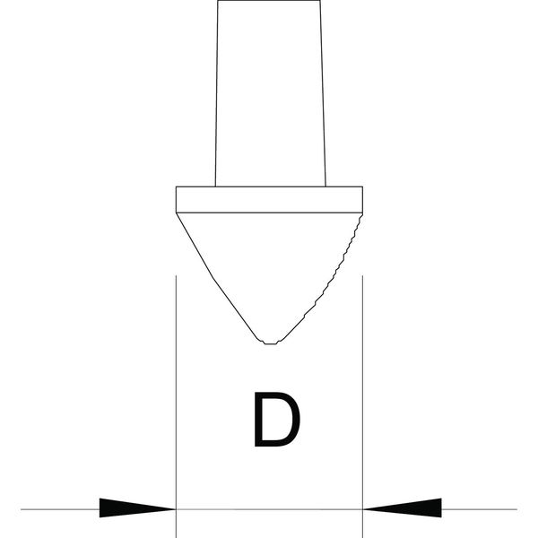 1819 20BP Earthing tip for earth rod 20mm image 2