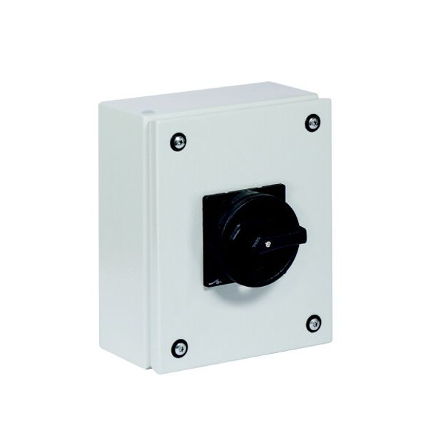 Main switch, P3, 100 A, surface mounting, 3 pole, 1 N/O, 1 N/C, STOP function, With black rotary handle and locking ring, Lockable in the 0 (Off) posi image 4