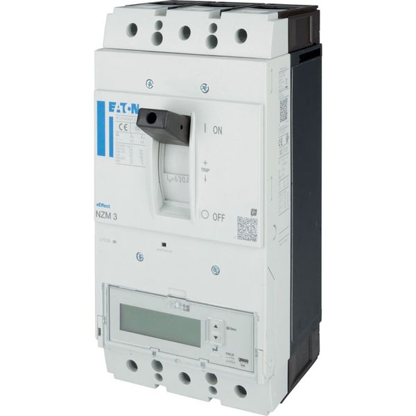 NZM3 PXR25 circuit breaker - integrated energy measurement class 1, 630A, 3p, Screw terminal image 22