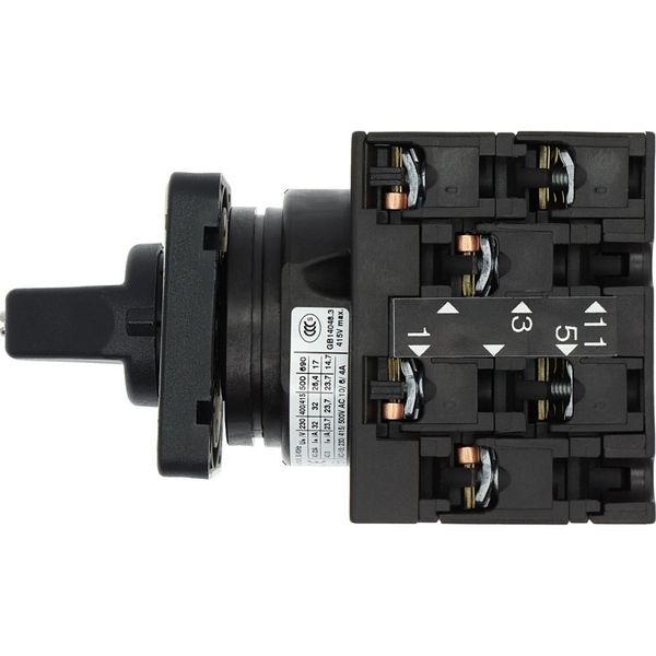 Reversing switches, T3, 32 A, flush mounting, 3 contact unit(s), Contacts: 6, 45 °, maintained, With 0 (Off) position, 2-0-1, SOND 29, Design number 2 image 11