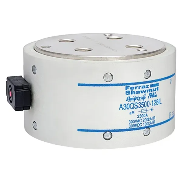 Fuse A30QS 300VAC 300VDC 3500A Hockey Puck, Bolt-In IL Indicator image 1