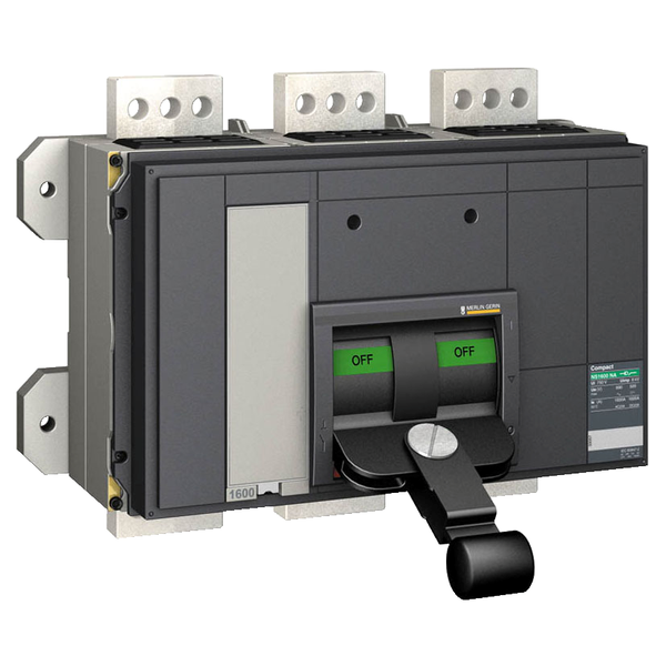 switch disconnector, Compact NS2000 NA, fixed, front connected, manually operated, 2000 A, 3 poles image 3