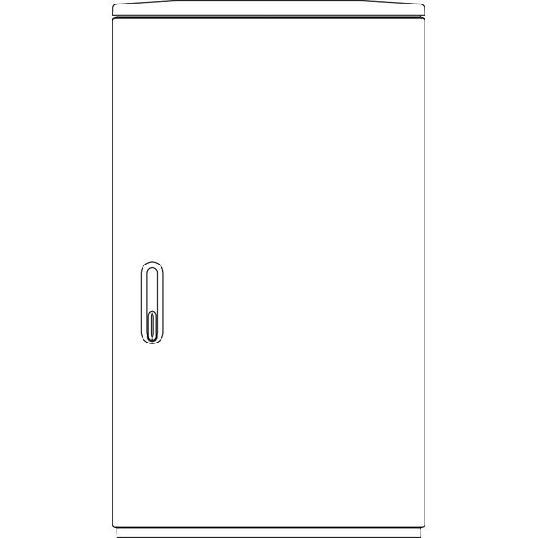 Cable management enclosure 1 door, F5, RAL7032, IP44 image 2