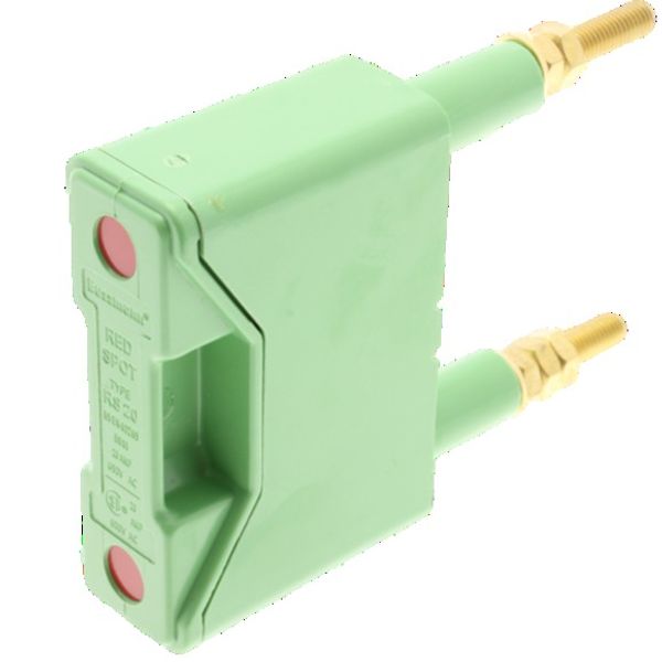 Fuse-holder, LV, 20 A, AC 690 V, BS88/A1, 1P, BS, back stud connected, green image 3